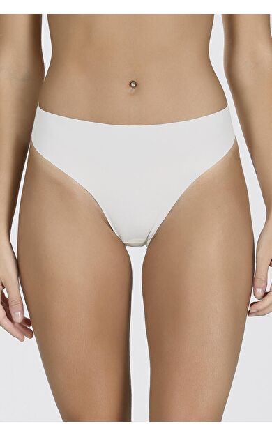 NBB Ekru Görünmez  İz Yapmaz Şort Külot