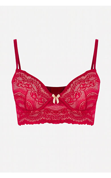 NBB Fuşya Hafif Destekli Kısa Büstiyer