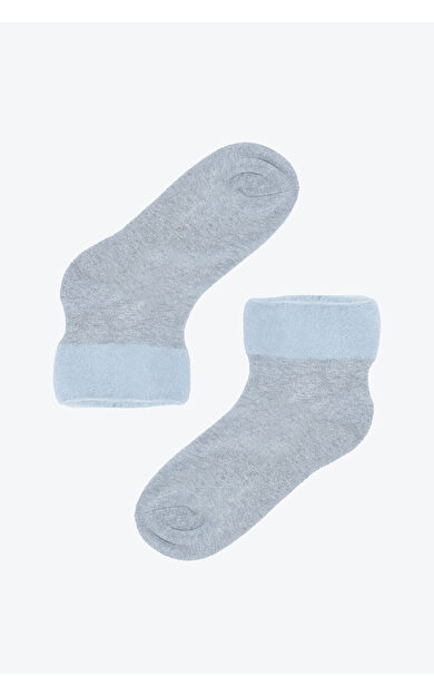 NBB Gri Bearded Rope Kısa Konç Soket Çorap