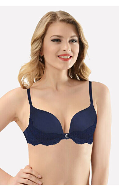 NBB Lacivert Dantelli Sütyen