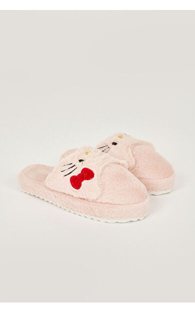 NBB Pembe Pofuduk Kedi Ev Terliği