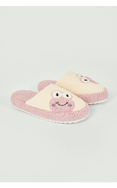 Pembe Kurbağa Ev Terliği