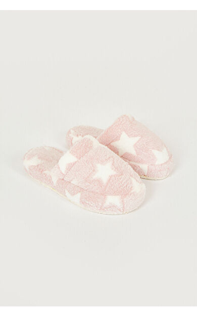 Pembe Yıldızlı Atom Ev Terliği