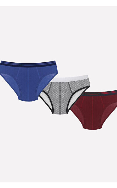 Renkli 3lü Slip Külot