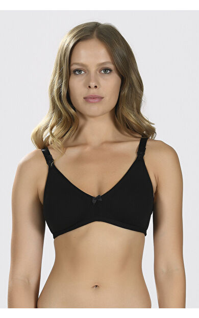 NBB Siyah Dikişsiz Emzirme Sütyeni
