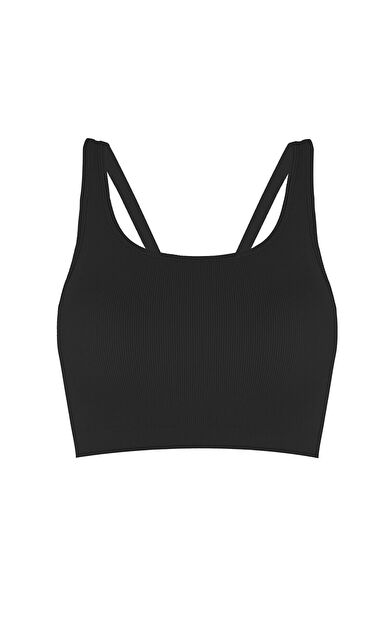 NBB Siyah Halter Yaka Dikişsiz Sütyen