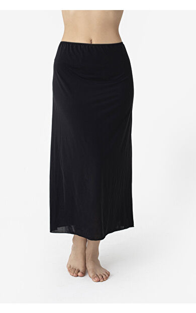 Siyah Midi Boy Etek Jüpon