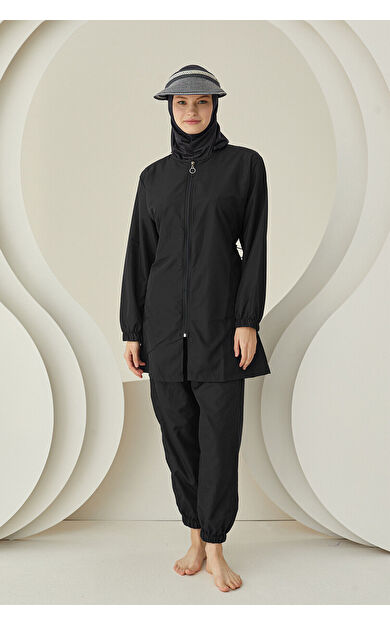 NBB Siyah Modern Tesettür Mayo