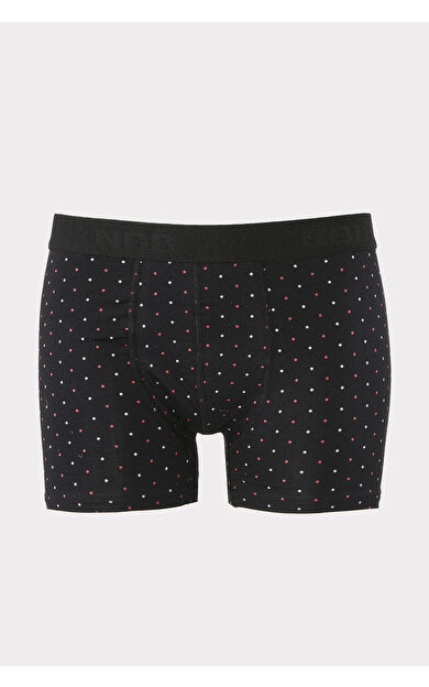 Siyah Nokta Desen Boxer