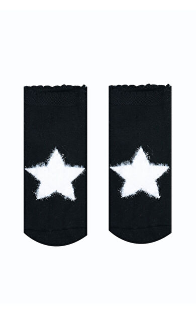 NBB Siyah Star Bamboo Soket Çorap