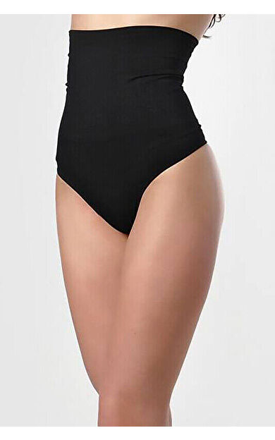 NBB Siyah String Karın Korsesi