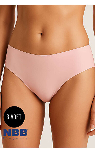 Siyah Vizon Ten 3lü Lazer İz Yapmaz Kesim Basic Külot