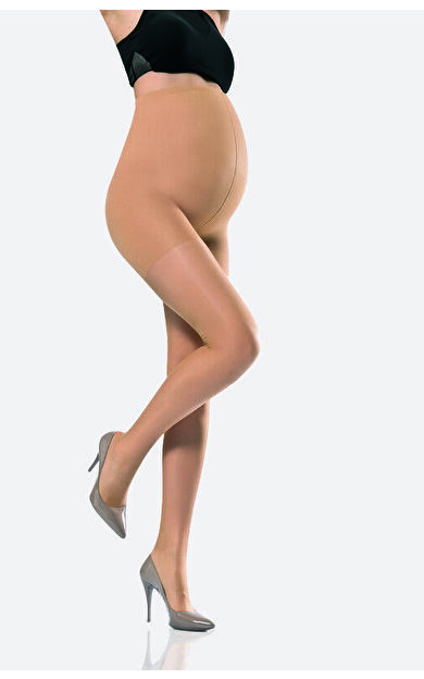 NBB Ten Rengi 15 Denye Karın Panelli Külotlu Hamile Çorabı