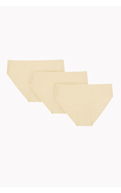 NBB Ten Rengi 3lü Lazer Kesim İz Yapmaz Basic Külot