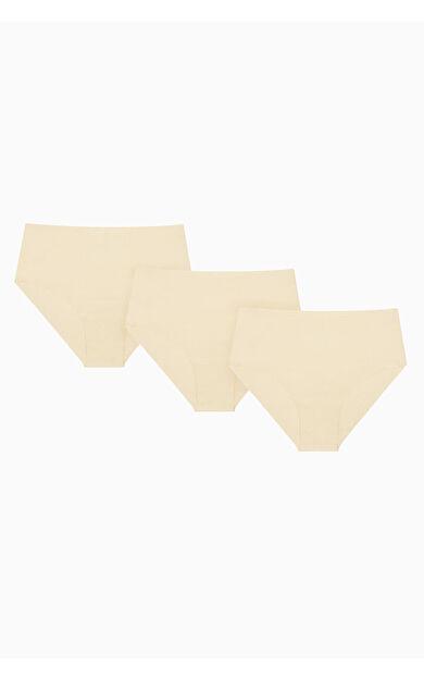 NBB Ten Rengi 3lü Lazer Yüksek Bel Külot