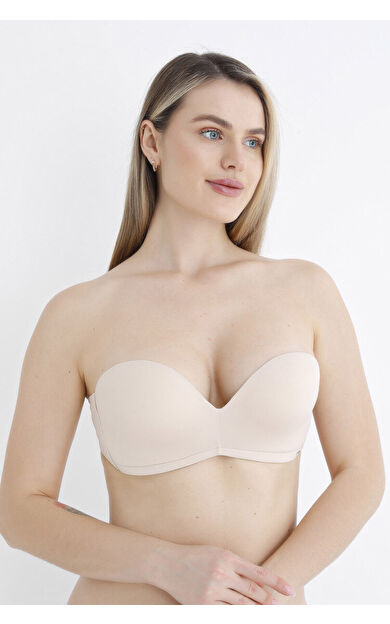 NBB Ten Rengi Askısız Straplez Destekli Sütyen