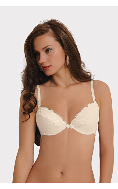 NBB Ten Rengi Çıkarılabilir Destekli Dantel Detaylı Sütyen