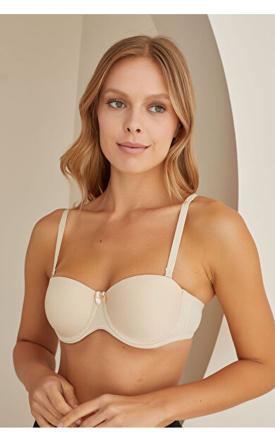 Ten Rengi Desteksiz Straplez Sütyen