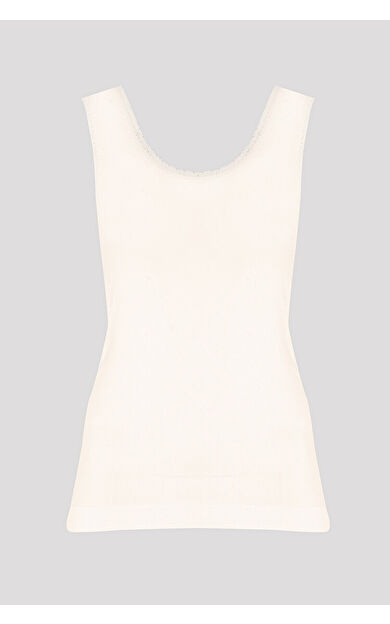 NBB Ten Rengi Kalın Askılı Dantelli Atlet