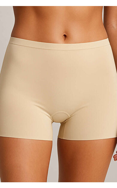 Ten Rengi Lazer Kesim İz Yapmaz Short