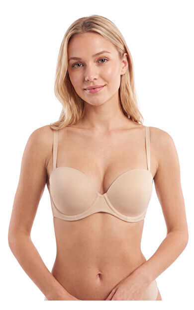Ten Rengi Straplez Push Up Sütyen