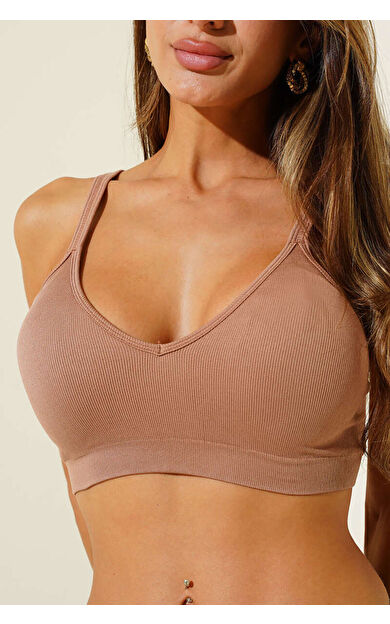 Vizon Light İnvisible V Kesim Dikişsiz Sütyen