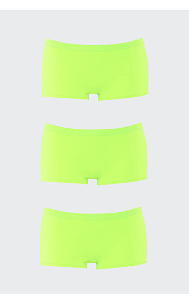 NBB Yeşil Dikişsiz 3lü Ağlı Şort Külot