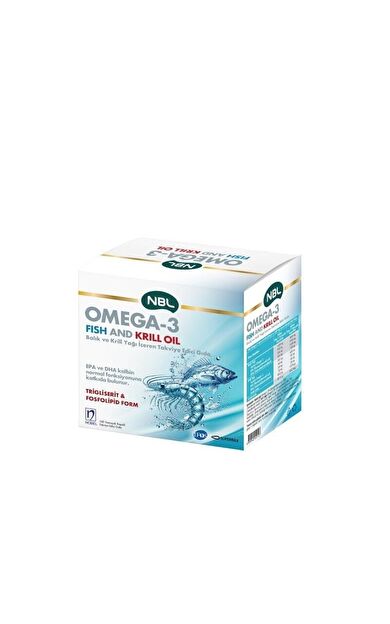 NBL Ürünleri NBL Omega 3 Fish/Krill Oil 100 Kapsül