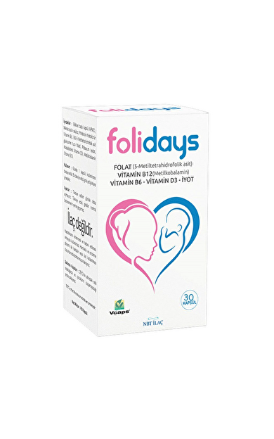 NBT İLAÇ Folidays 30 Kapsül