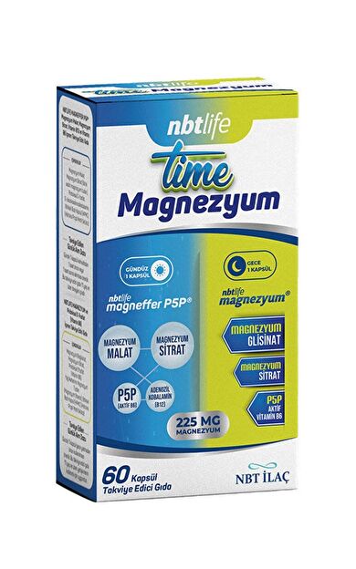 Nbt Life Time Magnezyum 60 Kapsül
