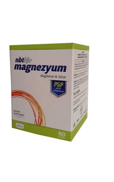 NbtLife Magnezyum P5P Vitamin B6 60 Kapsül