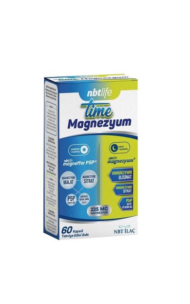 NBTLife Time Magnezyum 60 Kapsül