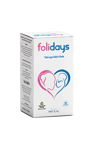 NBT Folidays Takviye Edici Gıda 90 Kapsül