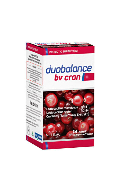 NBT İlaç Duobalance Bv Cran Takviye Edici Gıda 14 Kapsül