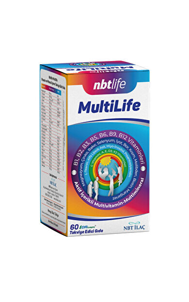 NBT Life MultiLife Takviye Edici Gıda 60 Kapsül