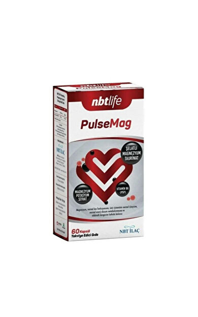 NbtLife PulseMag Magnezyum İçeren Takviye Edici Gıda 60 Kapsül