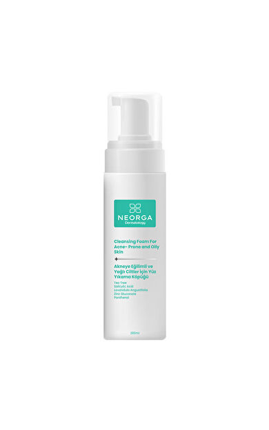 Neorga Akneye Eğilimli ve Yağlı Ciltler İçin Yüz Yıkama Köpüğü 200 ml