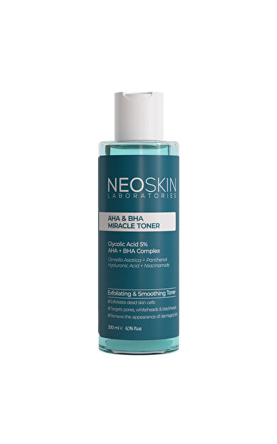 Neoskin AHA BHA Arındırıcı ve Gözenek Sıkılaştırıcı Temizleyici Tonik 200 ml