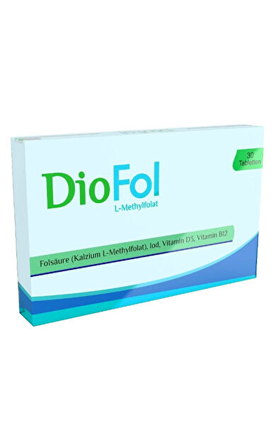 Diofol Folik Asit - Vitamin D3 İçeren Takviye Edici Gıda 30 Tablet