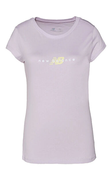 New Balance WTT2033-PBR Logo Tee Kadın Tişört