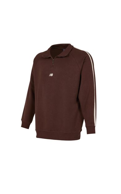 New Balance Mnc3608 Erkek Sweatshirt Kahve