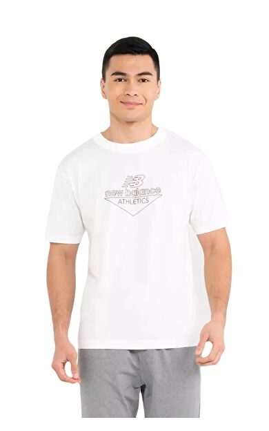 New Balance MNT1408 Erkek Spor Tişört MNT1408-WT