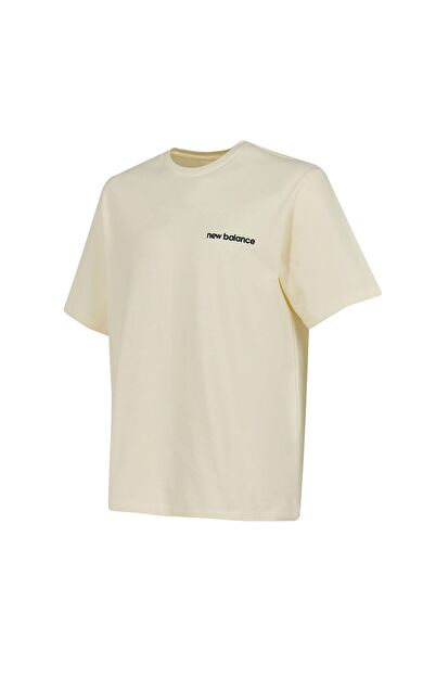 New Balance Mnt3647 Erkek T-Shirt Bej