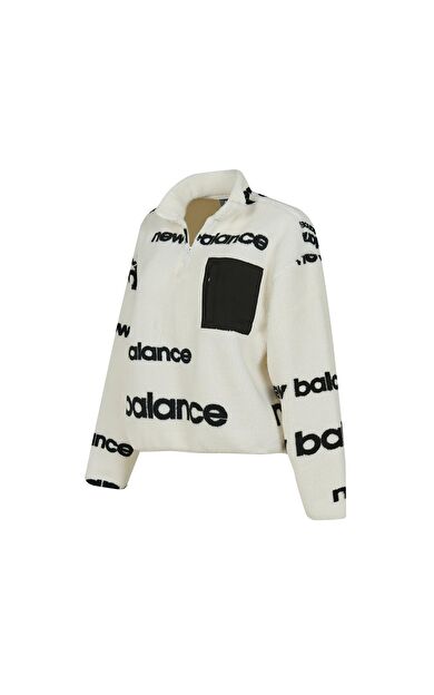 New Balance Wnc3623 Kadın Sweatshirt Beyaz