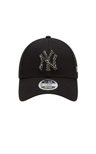 New Era W Faux Pony Infıll 9Forty Neyyan  Blkwhı Kadın Şapka Siyah