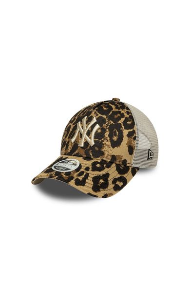 New Era Wmns Leopard 940Mc Af Trukr Neyyan Brs Kadın Şapka Kahve