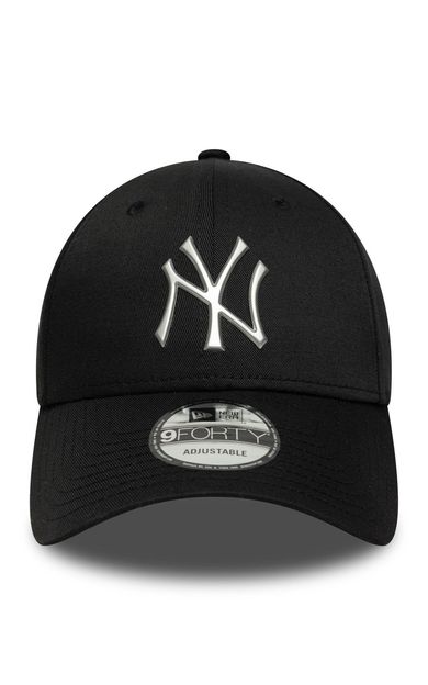 New Era Metallic 9FORTY NEYYAN unisex siyah şapka 60771846