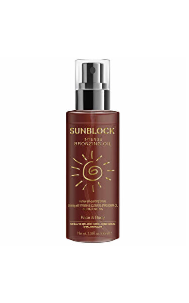 Sunblock Nemlendirici ve Bronzlaştırıcı Yağ 100 ml
