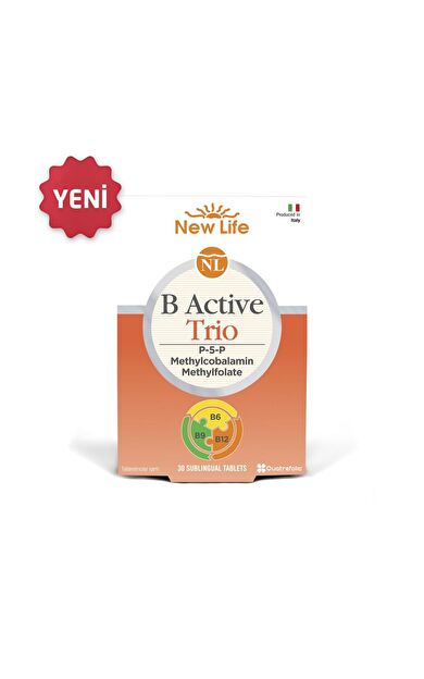 New Life B Active Trio Dil Altı 30 Tablet