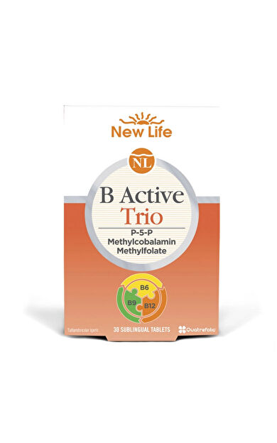 New Life B Active Trio Takviye Edici Gıda 30 Kapsül
